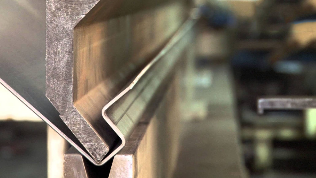 Metal bending on a press brake